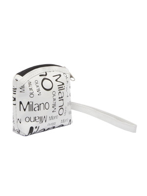 Borsa mini pochette shinny Bianco Parlato Milano  (art. 1025BNVL01D002)