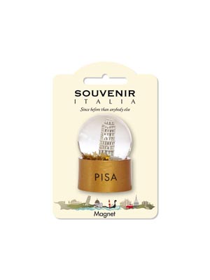 Bolla di Neve magnetica Torre di Pisa (art. 1084D00601)
