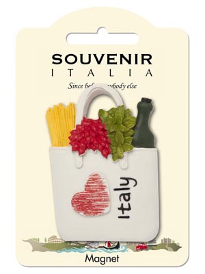 Magnete resina Shopper Food Italy (art. 1134L24D00104)