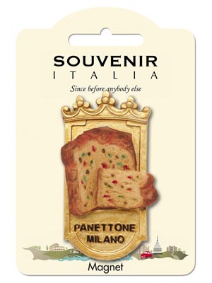 Magnete resina Scudo Panettone Italy (art. 1134L24D00113)