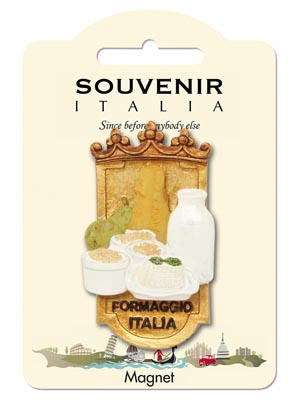 Magnete resina Scudo Formaggio Italy (art. 1134L24D00117)