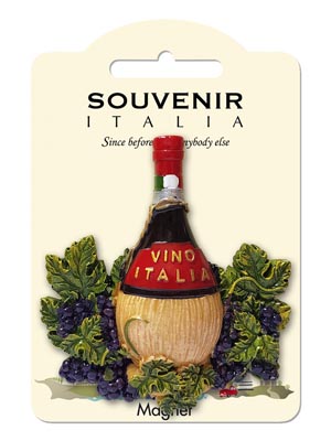 Magnete resina Scudo Vino Italy (art. 1134L24D00121)