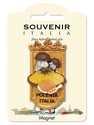 Magnete resina Scudo Polenta Italy (art. 1134L24D00122)
