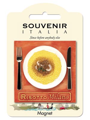 Magnete resina Tovaglietta Risotto Italy (art. 1134L24D00124)