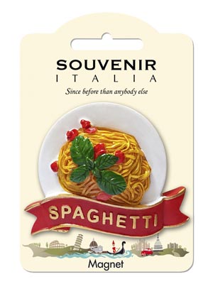 Magnete resina Tovaglietta Spaghetti Italy (art. 1134L24D00127)
