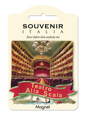 Magnete resina Teatro alla Scala (art. 1134L24D00141)