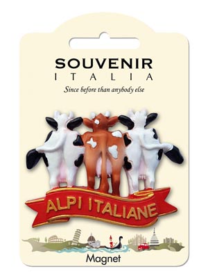 Magnete resina Mucche Alpi  (art. 1134L24D00152)