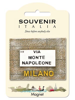 Magnete resina Montenapoleone Milano (art. 1134L24D00211)