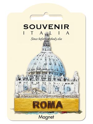 Magnete resina Cupola San Pietro Roma (art. 1134L24D00311)