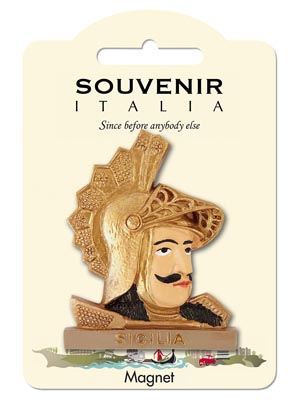 Magnete resina Pupo Siciliano (art. 1134L24D00906)