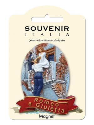 Magnete resina Balcone Romeo Giulietta Verona  (art. 1134L24D01102)