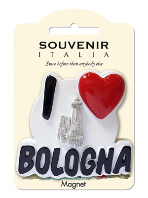 Magnete resina I Love Bologna  (art. 1134L24D04005)