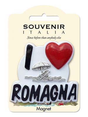Magnete resina I Love Romagna  (art. 1134L24D04601)