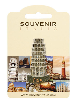 Magnete resina Torre di Pisa Scontornato Pisa (art. 1134LPB8389PI)