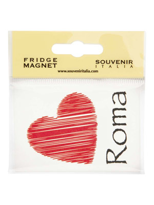 Magnete flag Cuore Roma  (art. 1135L03D00301)