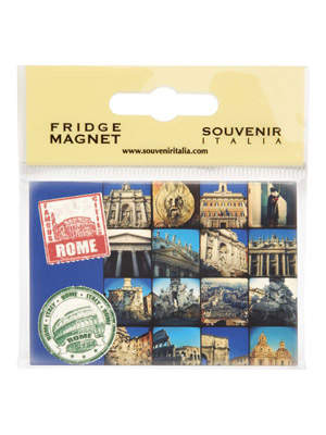 Magnete flag Cartolina Roma  (art. 1135L17D00301)