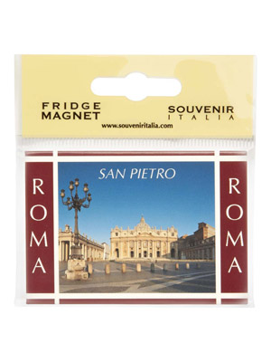 Magnete flag Piazza San Pietro Roma (art. 1135L17D00308)