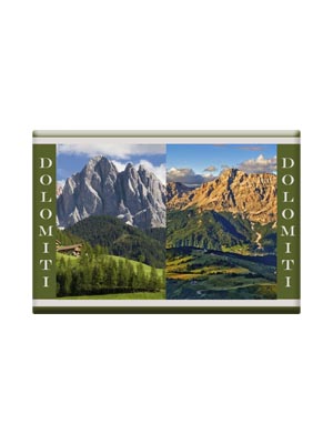 Magnete flag Mix Cartolina Dolomiti  (art. 1135L17D01503)
