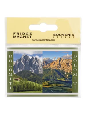 Magnete flag Mix Cartolina Dolomiti  (art. 1135L17D01503)