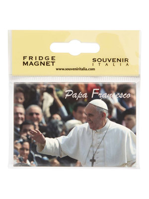 Magnete flag Papa Folla Vaticano (art. 1135L2705)