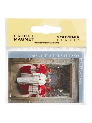 Magnete flag Papa Cappella Sistina Vaticano (art. 1135L2709)