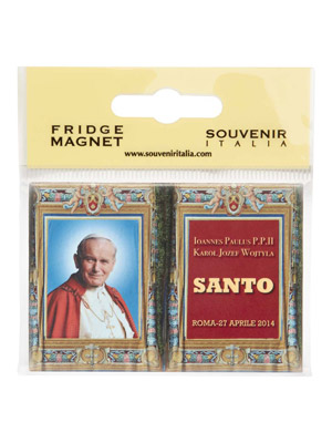 Magnete flag Wojtyla Beato Vaticano (art. 1135L2711)