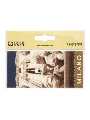 Magnete flag panoramico Duomo Facciata Milano  (art. 1138L17D00201)