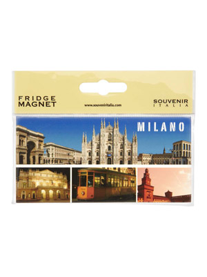 Magnete flag panoramico Castello Mix Milano  (art. 1138L17D00208)