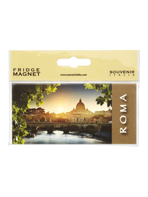 Magnete flag panoramico Ponte Tevere Roma  (art. 1138L17D00302)