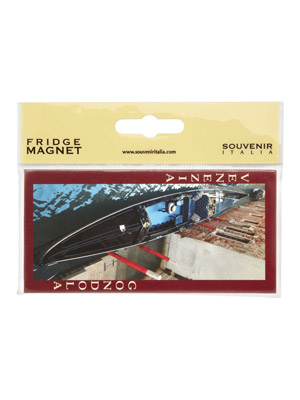 Magnete flag panoramico Gondola Venezia  (art. 1138L17D04702)