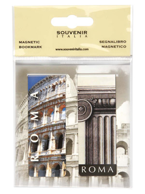 Magnete set 2 segnalibro Roma  (art. 1139L17D00301)