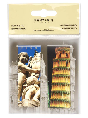Magnete set 2 segnalibro Torre di Pisa  (art. 1139L17D00601)