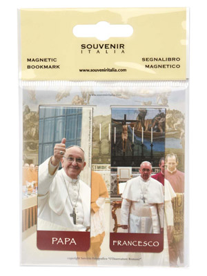 Magnete set 2 segnalibro Papa Francesco (art. 1139L2701)