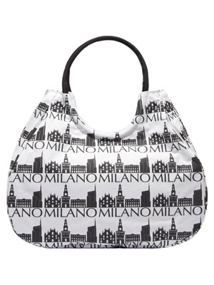 Borsa Flower Bianco Skyline Milano  (art. 3008BNPL06D002)