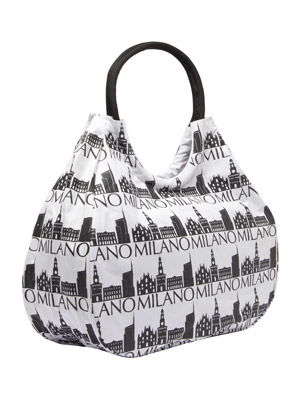 Borsa Flower Bianco Skyline Milano  (art. 3008BNPL06D002)