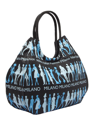 Borsa Flower Nero Milano  (art. 3008NAPL10D002)