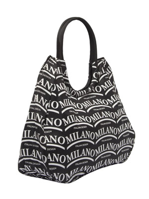 Borsa Flower Nero Italian Design Milano  (art. 3008NBPL09D002)