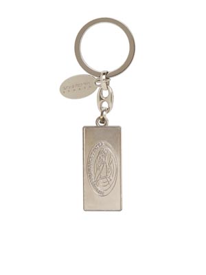 Portachiavi Rettangolare bianco Scritta Giubileo (art. 9931L27005B)