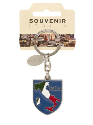 Portachiavi Scudo Stivale Italy  (art. 9931PCITA007)