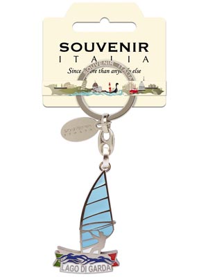 Portachiavi metallo Surf Lago Garda (art. 9931PCLGA003)