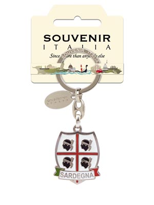 Portachiavi metallo Scudo Sardegna (art. 9931PCSAR004)