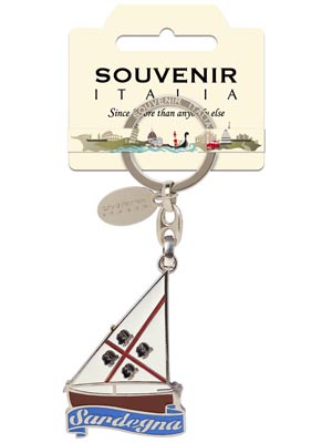 Portachiavi metallo Barca Sardegna (art. 9931PCSAR009)