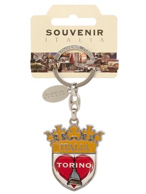 Portachiavi Scudo Cuore Mole Torino  (art. 9931PCTO002)