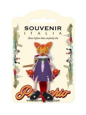 Pinocchio magnete Volpe in legno  (art. PIN22)