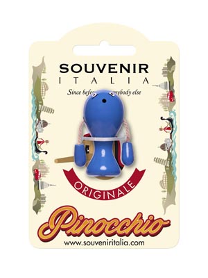 Pinocchio magnete Balena in legno (art. PIN25)